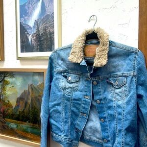 Vintage Levi Fur Jean Jacket